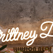 Brittney Deal Yellow Neon Sign