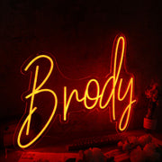 Brody Orange Neon Sign