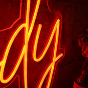 Brody Orange Neon Sign