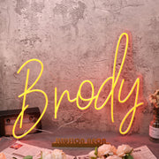 Brody Orange Neon Sign