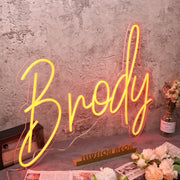 Brody Orange Neon Sign