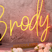 Brody Orange Neon Sign