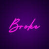 Broke Neon Sign