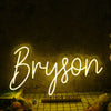 Bryson Yellow Neon Sign