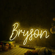 Bryson Yellow Neon Sign