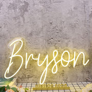 Bryson Yellow Neon Sign