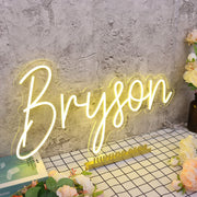 Bryson Yellow Neon Sign