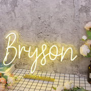 Bryson Yellow Neon Sign