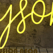 Bryson Yellow Neon Sign