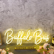 Buffalo Bus Yellow Neon Sign