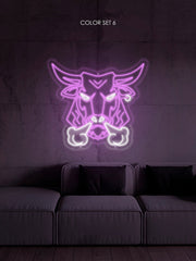 Bull Football Neon Sign