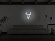 Bull Skull Neon Sign