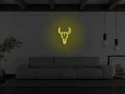 Bull Skull Neon Sign