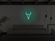 Bull Skull Neon Sign