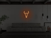 Bull Skull Neon Sign