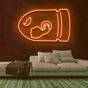 Bullet Bill Neon Sign