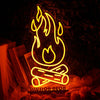 Burning Fire Red Neon Sign