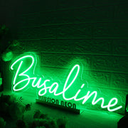 Busalime Green Neon Sign