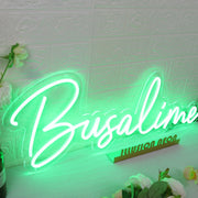 Busalime Green Neon Sign