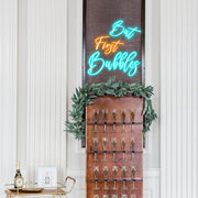 But First Bubbles Wedding Party Neon Sign