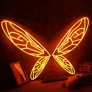 Butterfly Wings Orange Custom Neon Sign