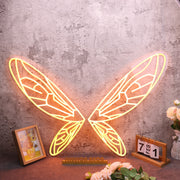 Butterfly Wings Orange Custom Neon Sign