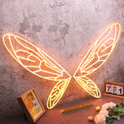 Butterfly Wings Orange Custom Neon Sign