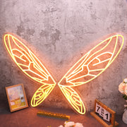 Butterfly Wings Orange Custom Neon Sign