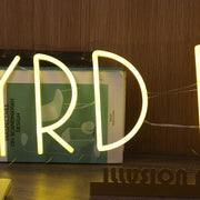 Byrd Rest Yellow Neon Sign