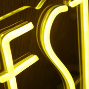 Byrd Rest Yellow Neon Sign