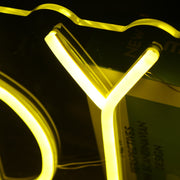 Byrd Rest Yellow Neon Sign