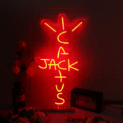 Cactus Jack Red Neon Sign