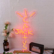 Cactus Jack Red Neon Sign