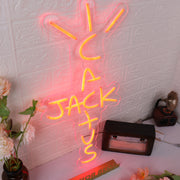 Cactus Jack Red Neon Sign