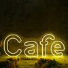 Cafe Yellow Custom Neon Sign