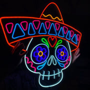 Calavera Neon Sign