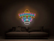 Calavera Neon Sign