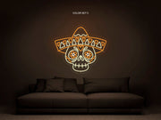 Calavera Neon Sign