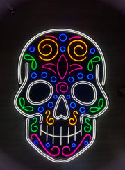 Calavera Skull Neon Sign