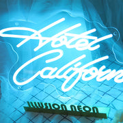 California Hotel Neon Sign