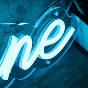 Camp Keane Blue Neon Sign