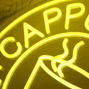 Cappuccino Espresso Yellow Neon Sign