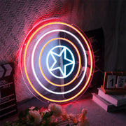 Captain American Shield Neon Sign