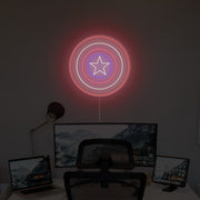 Captain Shield Neon Sign