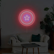 Captain Shield Neon Sign