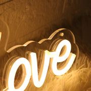 Capture The Love Yellow Neon Sign