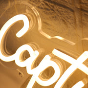 Capture The Love Yellow Neon Sign