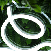 Carbon Women White Neon Sign