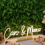 Caro And Marco Yellow Neon Sign