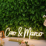 Caro And Marco Yellow Neon Sign